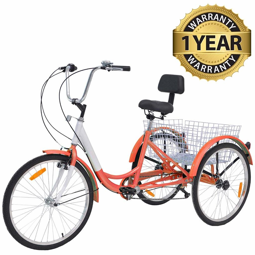 Slsy Adult Tricycles 7 Speed - Top 3 Wheel Bike For Seniors